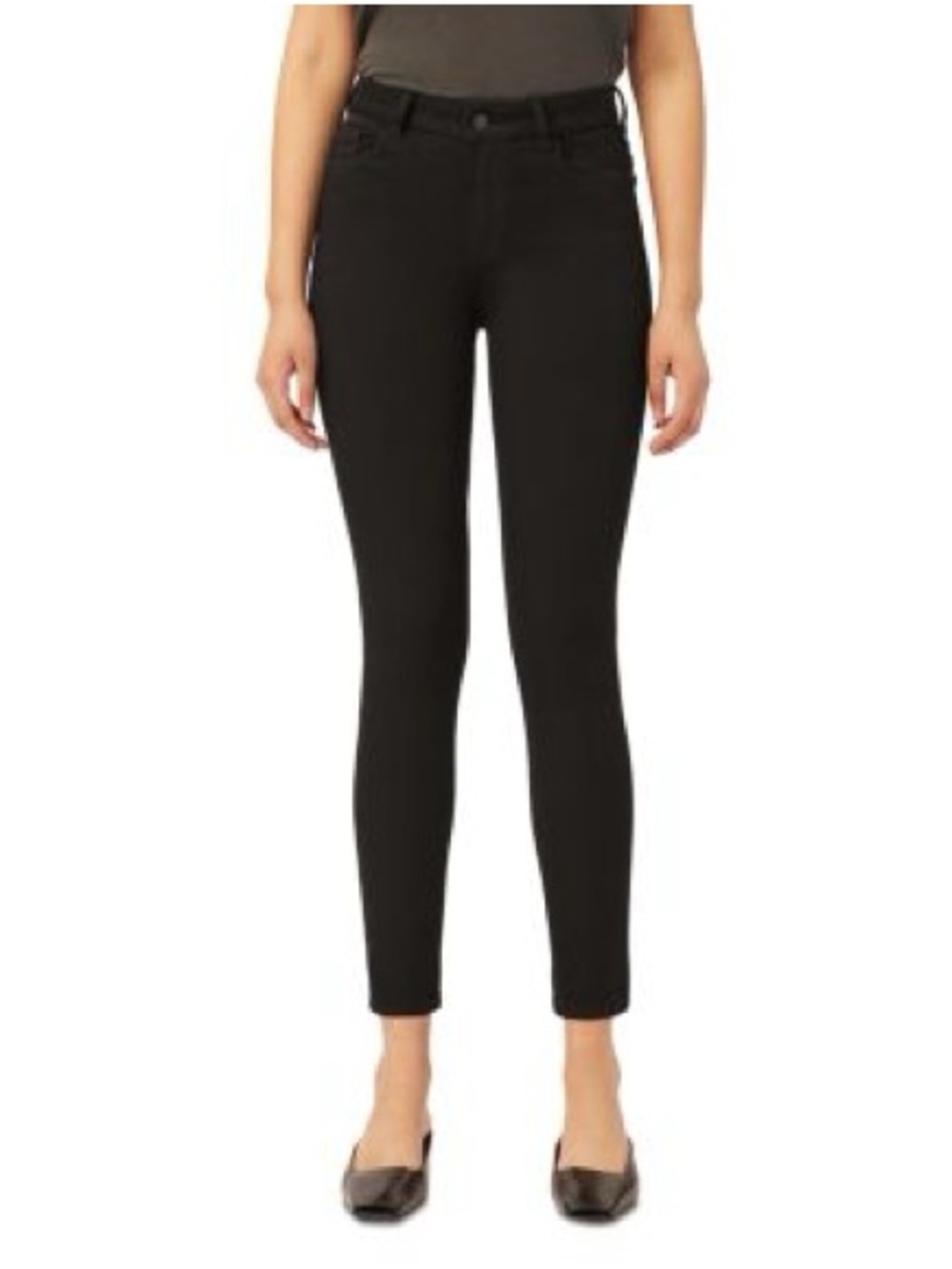 DL1961 Black Florance Instasculpt Cropped Hail Smart Denim Jeans Size 31